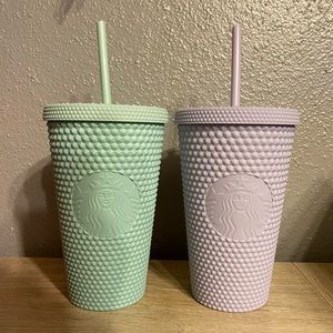 Starbucks NWT Mint and Lilac Grande Set (16oz)